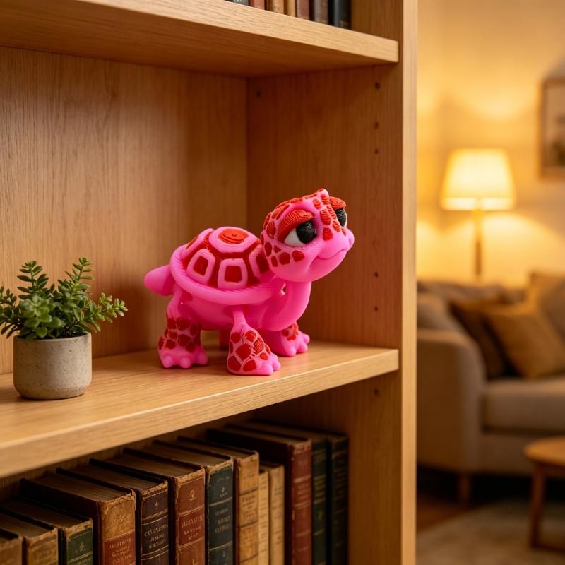 3D Printed Turtles Flexible Joint Articulated Tortoise Fidgety Toy Ornament Realistic Turtles Figurines Collectibles