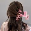 Haarklem Clip Golvend Snoep Kleur Antislip Sterke Hold Elegante Grote Vrouwen Lange Dikke Dunne Krullende Haarklem Mode Haaraccessoires
