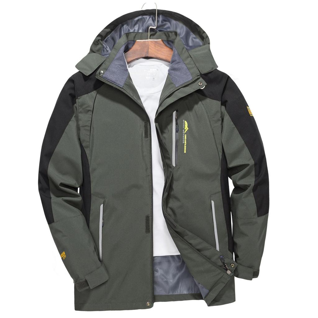 Spring and Autumn Men's Outdoor Training Workwear Single Layer Punching Jacket Plus Size