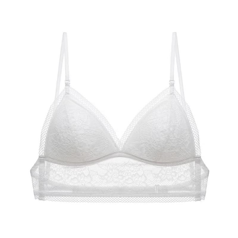 

Сексуальный бюстгальтер женский кружевной сетчатый тонкий бюстгальтер с низкой спиной женский мягкий бесшовный сексуальный бюстгальтер-бюстгальтер с подкладкой для маленькой груди 38/85 белый
