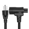 Short Y Splitter Power Cable NEMA 5 15P To 5 15R and C5 30CM/60CM Replacement Cord for Electronics