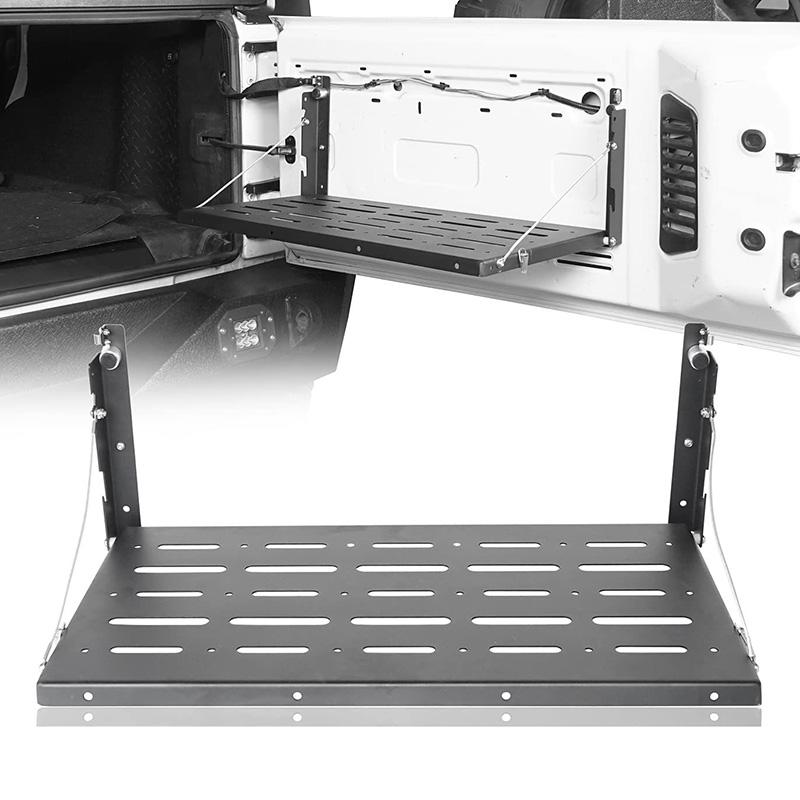 For Jeep Wrangler JK 2007-2017 Car Tailgate Table Rear Door Foldable Shelf Cargo Luggage Storage Interior Accessories