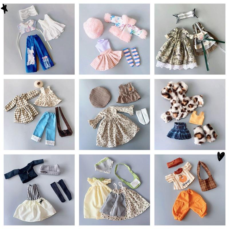1 Set Diy Dressing Toy Accessories Doll'S Clothes Handmade Fashionable And Cute Clothing Suitable For 1/6 30Cm Doll