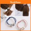 Korean Version Of The Three-strength Rubber Band High-elastic Pearl Head Rope For Women And Girls