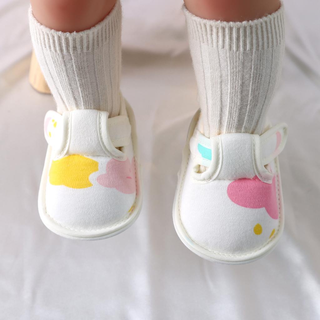 Newborn 2024Spring New Soft Sole Baby Shoes Prewalker Flat Soles Baby Cloth Shoes Fashionable Cute Single Shoes Flats Kids Shoes