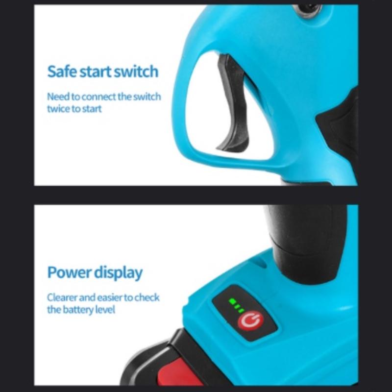21V 40MM Electric Pruner Battery Pruning Shear Garden Scissors Trees Secateurs Cutter Shear Professional Cordless Pruner