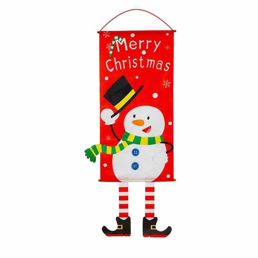 

Christmas Door Hanging Flag, Christmas Wall Hanging Flag Merry Christmas Ornament Christmas Tree Flag for Wall Door Party Decor