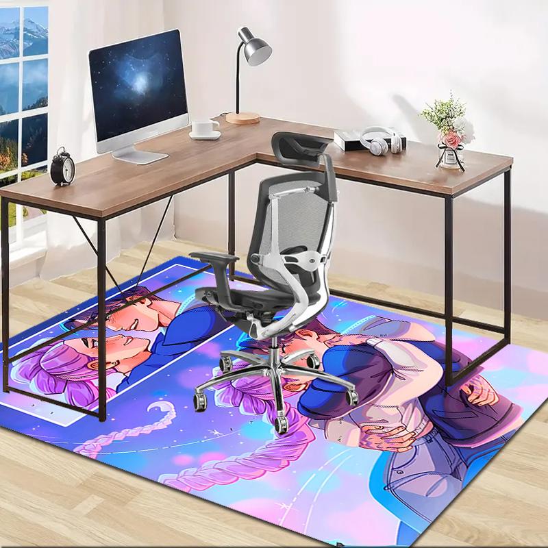 1pc KPop Demon Hunters20 Design Area Rug - Non-Slip, Soft & Cozy Floor Mat for Living Room, Bedroom, Office - Indoor/Outdoor Decorative Carpet