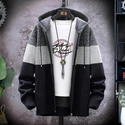 2024 Men's Japanese Style Hooded Knit Sweater - Autumn Casual Fashion Trend
