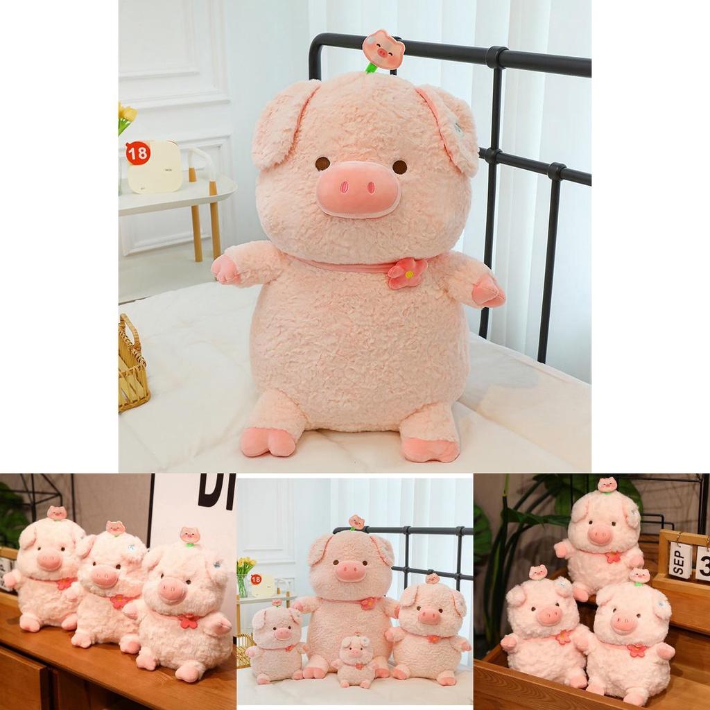 Cute Pu Pig Plush Toy Adorable Stuffed Pig Doll For Girls Soft And Huggable Animal Toy