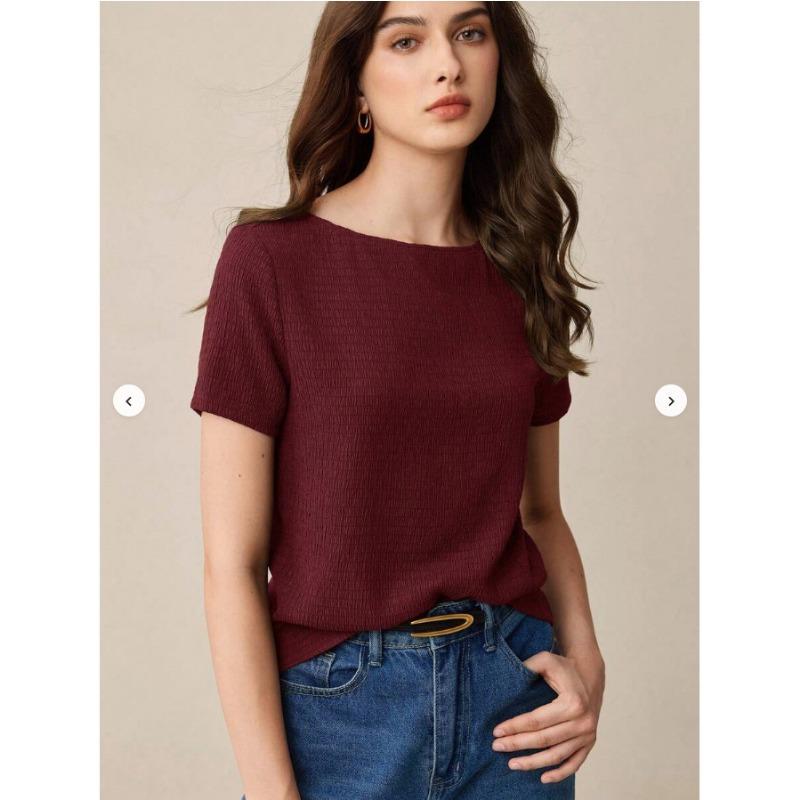 Summer women's pullover short-sleeve t-shirt tops