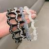 Crystal Diamond Wavy Headband - Korean Style Retro Thin Hair Accessory