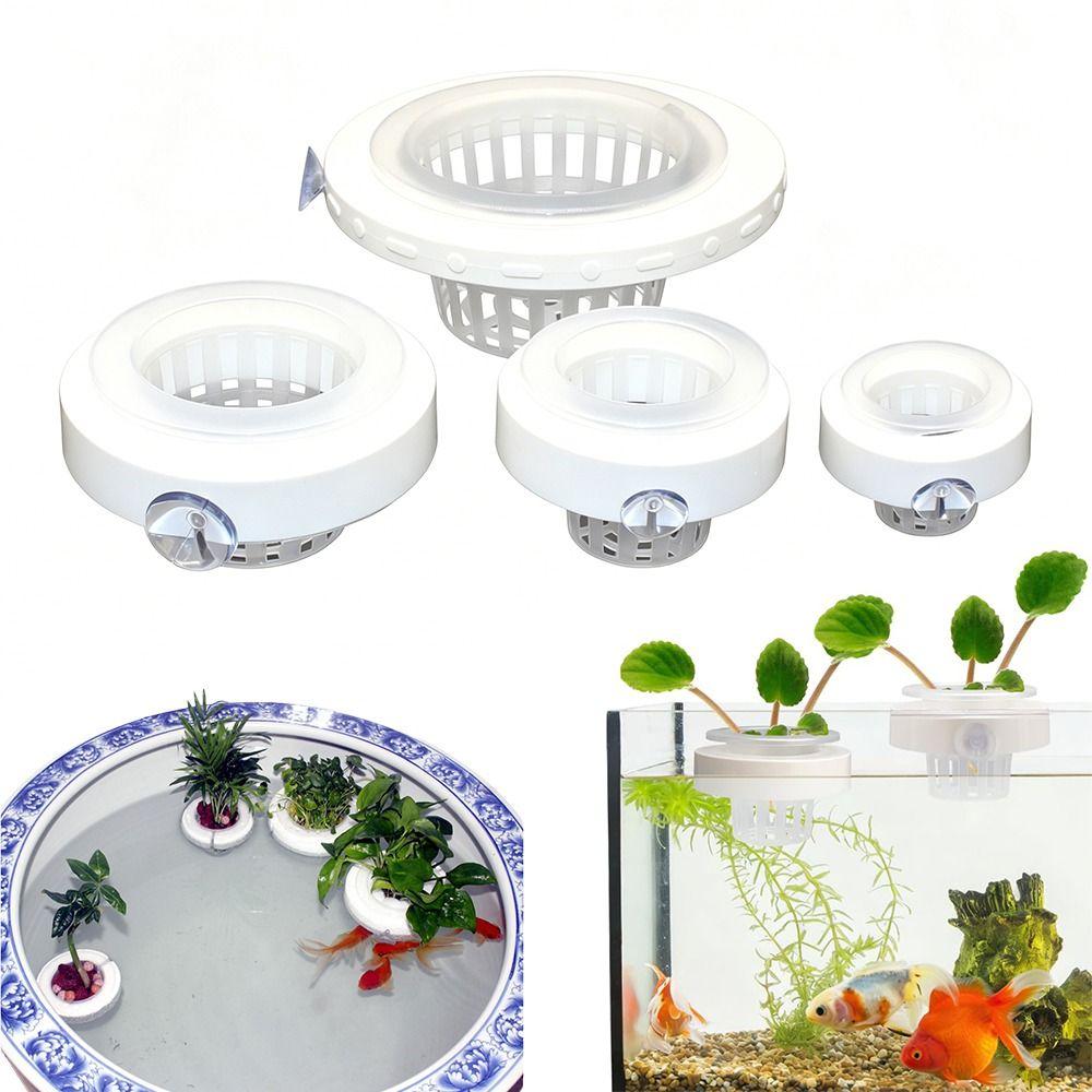 Plastic Hydroponic Planting Basket Floating Water Culture Planter Aquatic Plant Holder Aquarium