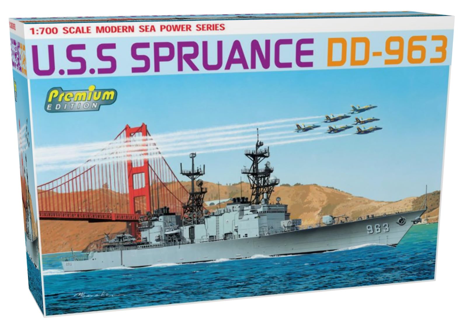

Platz Dragon 1/700 Scale USS Spruance DD-963 Plastic Model Kit (DR7084)