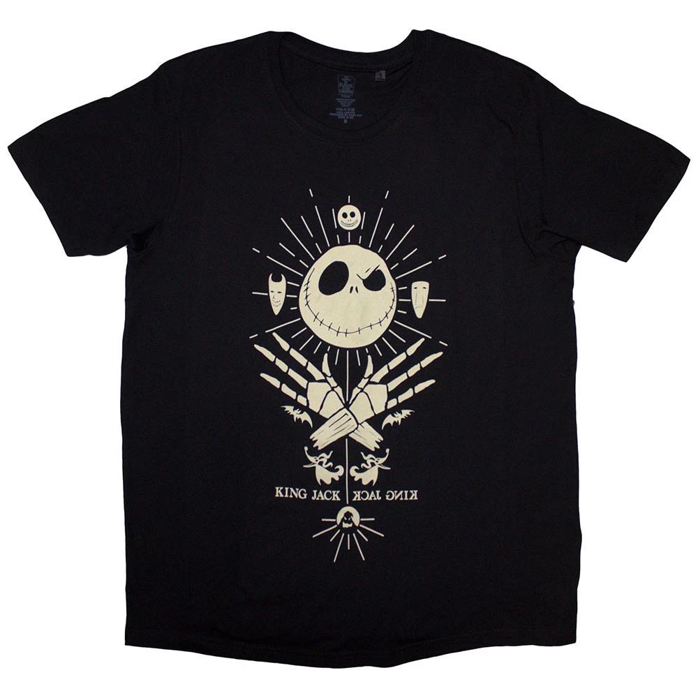 The Nightmare Before Christmas King Jack T-Shirt Black New L