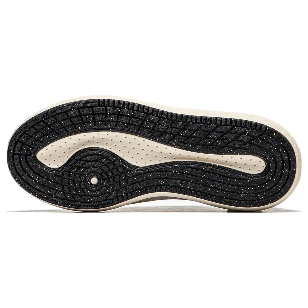 Li Ning Cloud Travel C4D Versatile Comfortable Simple Non-Slip Wear-Resistant Low-Top Lifestyle Casual Shoes Women Casual Shoes Black White AZGU038-2