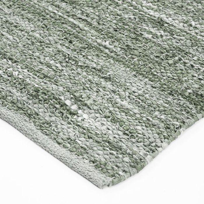 Tapis en cuir tressé vert clair 60x120