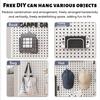 Magnetic Attraction Metal Pegboard Large size Wall Pegboard Hole Board Thickened Hook Peg Board Storage Rack