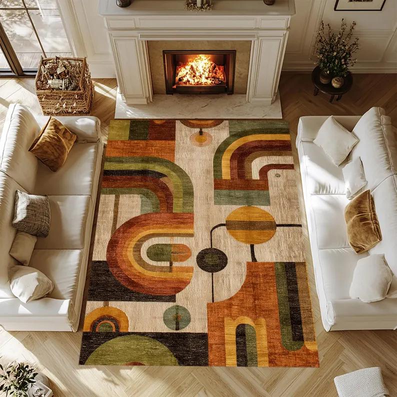 Green Oriental Area Rug Washable Floral Medallion Rugs Gray Modern Rugs Rug Large Decorative Rug Office Decor Rug Popular Rugs