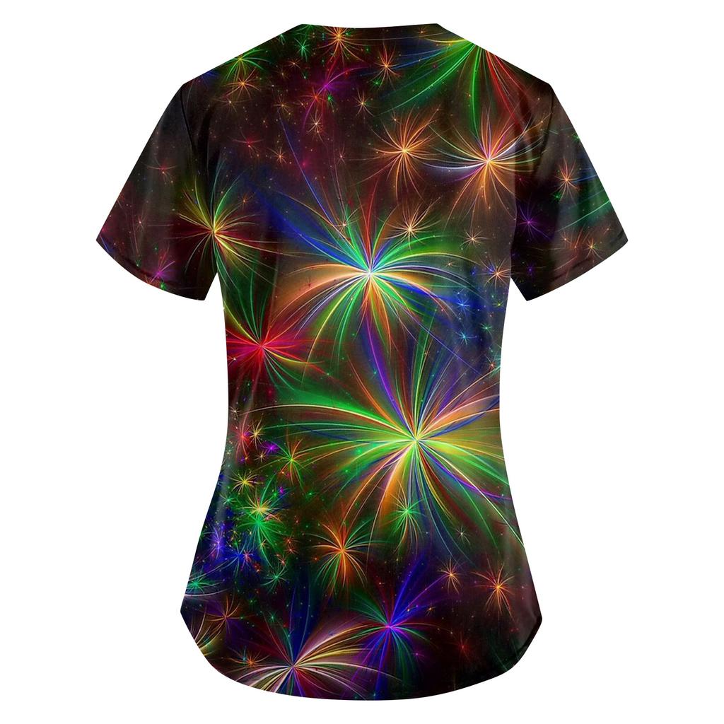 Dam Karnevalstema Outfit Festmaskmönster Vårdgivartopp