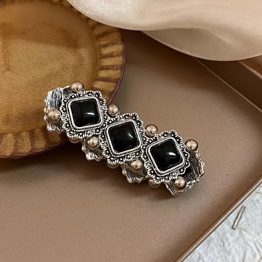 Bohemian Style Alloy Black Elastic Bracelet