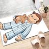 Curious George Polyester Carpet, Soft Indoor Mat for Office Chair, Living Room, Computer Desk - Decorative Home Office Rug Design