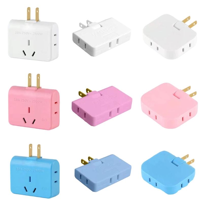 Space Saving Socket Extender 2Pin to 3Pin/2Pin Socket Transition Safe Electrical Accessory Household Travel Essential