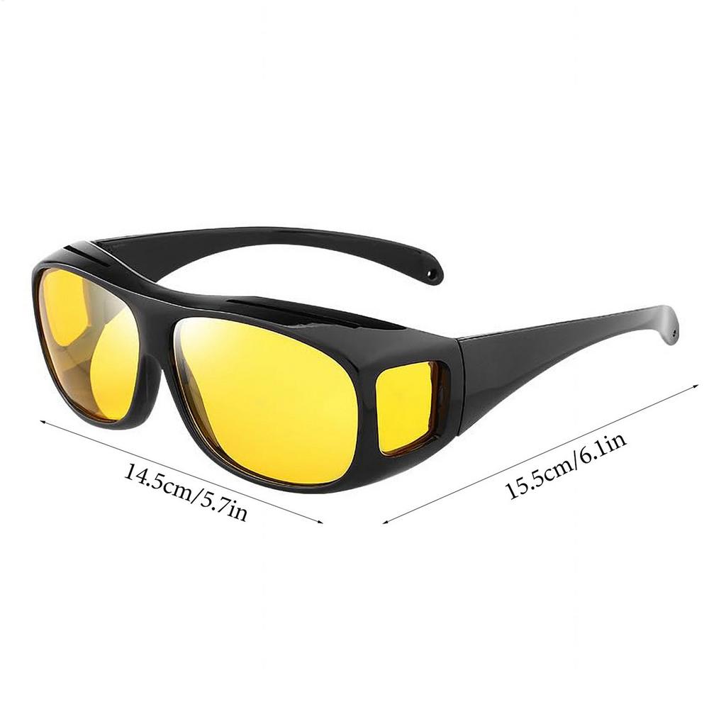 Anti-Glare Night Driving Glasses Windproof Ergonomic Reduce Headlight Glare For Men Women, Driving Cycling Walking At Night Dusk
