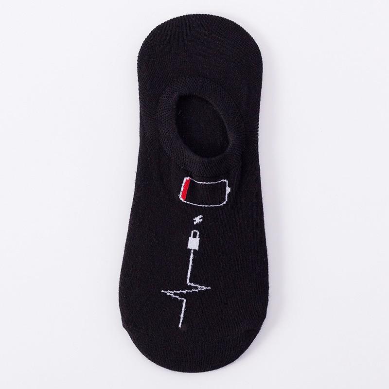 Invisible No-Show Socks Men Women Cotton Blend Low-Cut Anti-Slip Short Breathable Comfort Fit