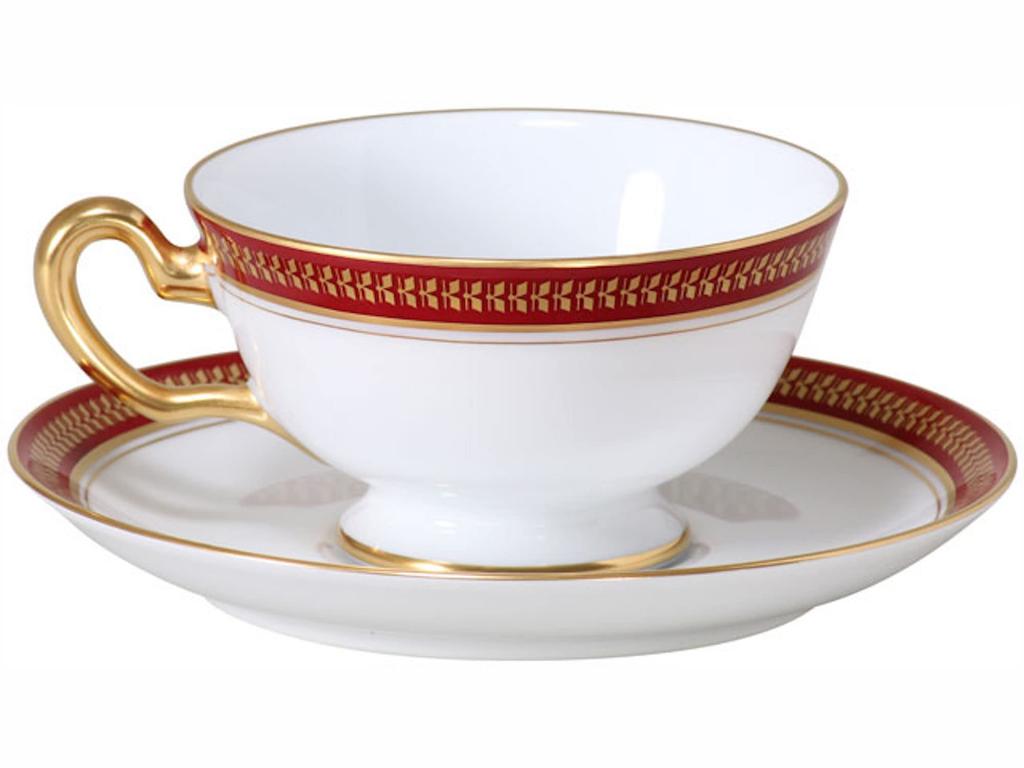 Podšálek Okura Toen Gold Wing Cup (Maron) & 6c/3491