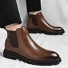 2025 Direct Large Size Boots Chelsea Boots Men's Shoes Short Boots Fleece Leather Boots Martin Boots Men's