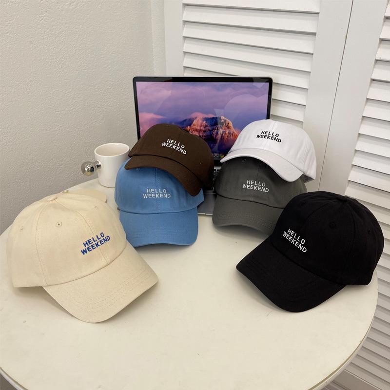 Hat Women's Spring and Autumn Embroidered Alphabet Baseball Cap Men's Youth Couple Cap Casual Versatile Sun Hat