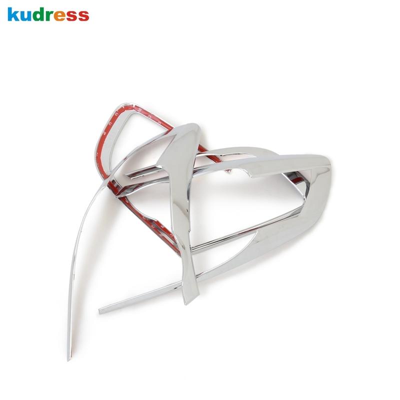 For Hyundai Santa Fe 2010 2011 2012 Chrome Car Rear Tail Light Lamp Cover Trim Tailight Taillamp Frame Trims Accessories