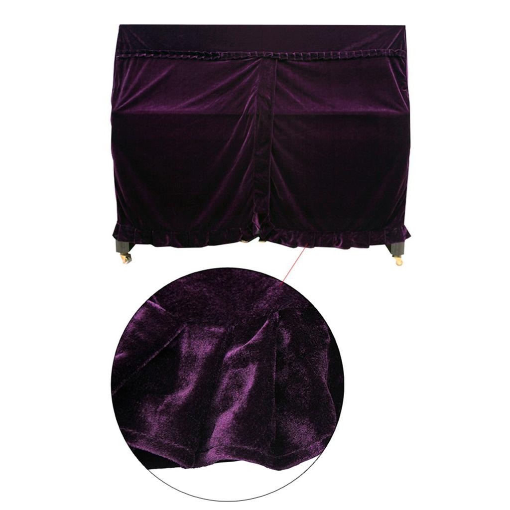 5Colors Fashionable Pleuche Upright Full Piano Dust Cover  Instruments Accessory Decoration