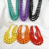 European and American Jewelry Multi-layer Color Exaggerated Atmosphere Acrylic Beads Neck Chain Necklace Irregular