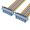PVC 25Pin DB25 Male Female Connectors Cable with Fixed Nut for Secure Connection in Electronics