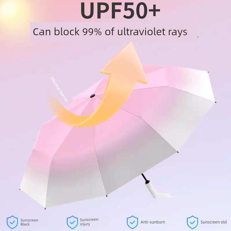 Good-looking Automatic Umbrella Women Rain Or Shine Dual-Purpose Umbrella Extra Large Thickened Parasol Male Student School Special Sunshade