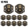 5/12set Jewelry Box Hasp Clasp Suitcase Wood Chest Cabinet Decorative Lock Latch Vintage Case Buckle Lock Decorative Hardware