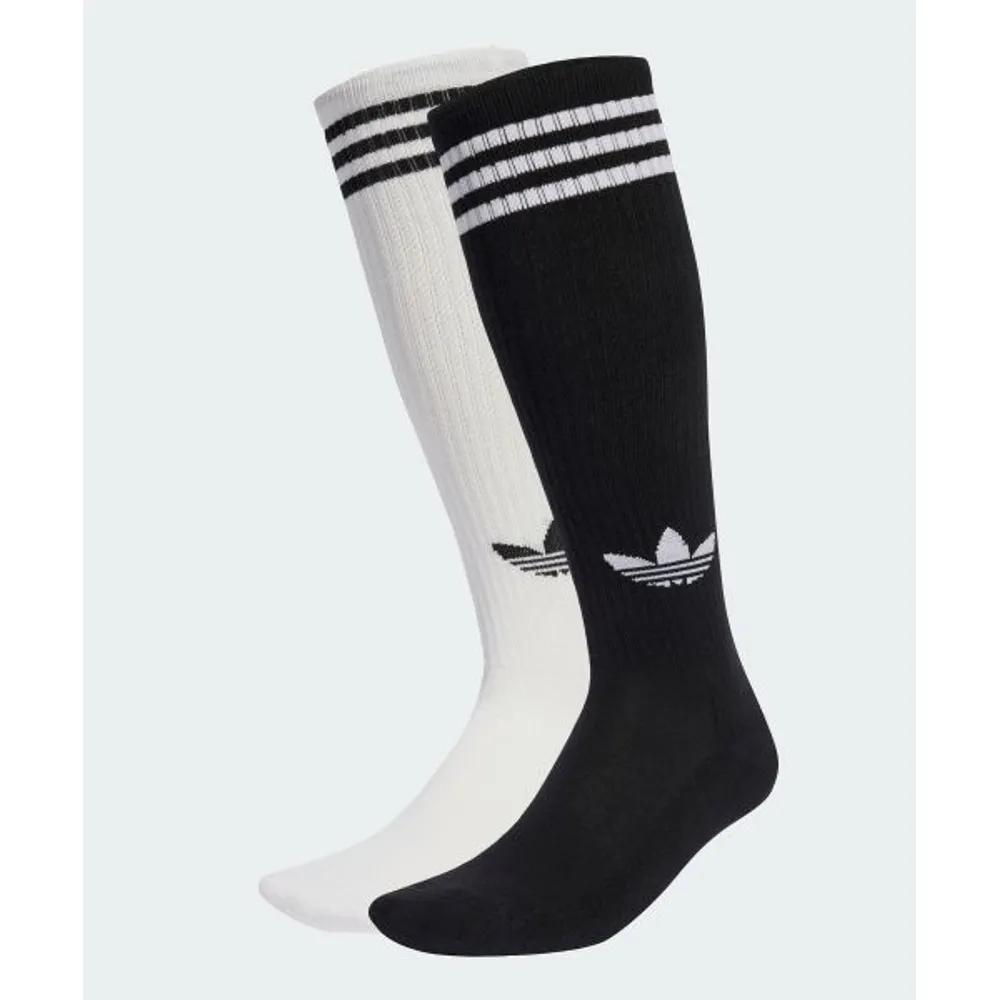 adidas 3-Stripe Knee Socks 2P - White:Black JV7413 5403928