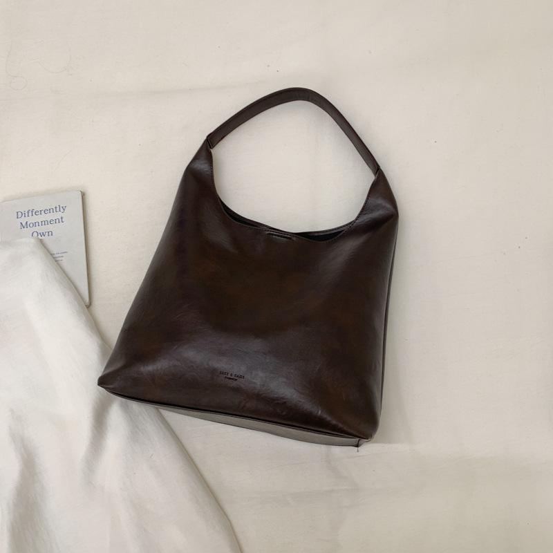 

Large-capacity Winter Commuting Single-shoulder Bag, Relaxed Tote Bag кавовий