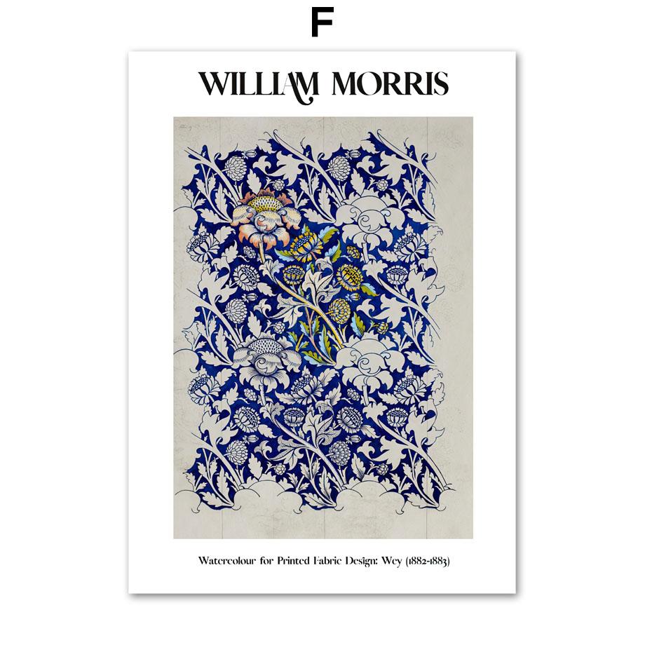 Navy Blue Abstract Matisse William Morris Wall Art Print Canvas Painting France Flower Nordic Posters Decor Pictures Living Room