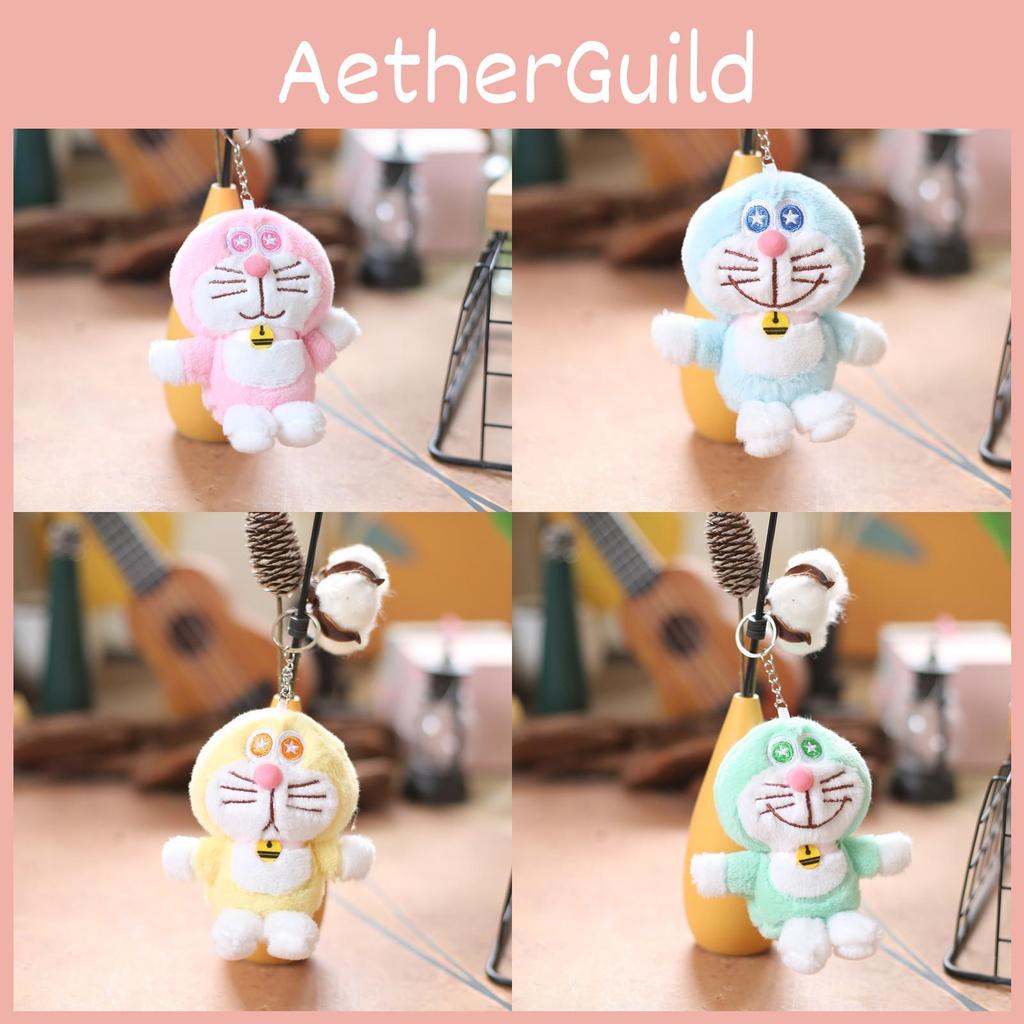 Keychain Doraemon Cute Cartoon Girl Kid Backpack Decoration Pendant Doll Plush