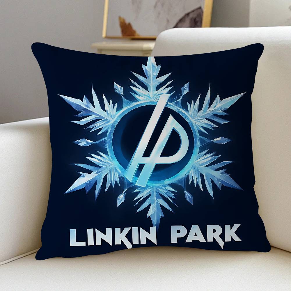 Band L-Linkin Cool P-Park LOGO Kudde Gåvor Heminredning Sovrum Soffa Bil Kuddöverdrag Fodral 45x45cm