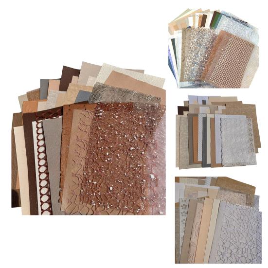 30/40Pcs/Set Scrapbook Paper Mixed Multi-styles Textured DIY Handmade Art Craft Project Card