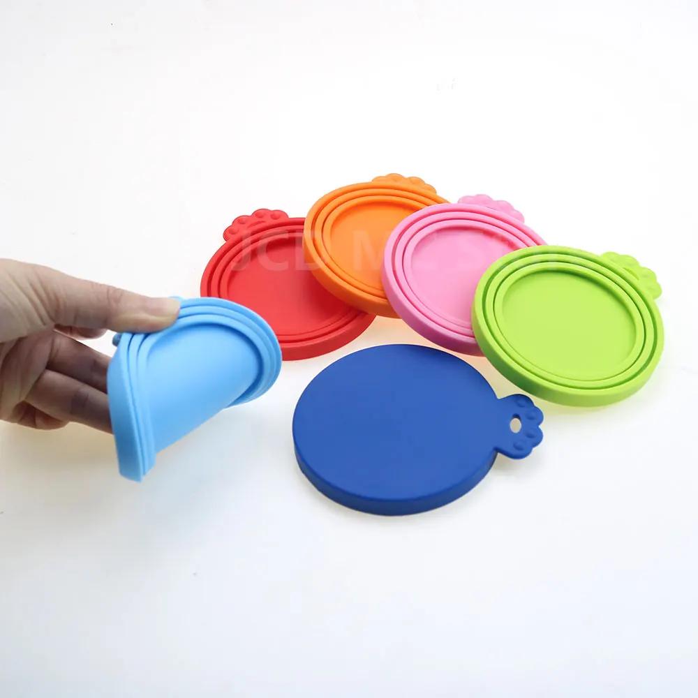 1 ud. 3 en 1 Reutilizable Almacenamiento de Alimentos Mantener Fresco Tapa de Lata Tapa para Latas de Mascotas Tapa de Lata de Silicona A Prueba de Moho Suministro Caliente de Cocina Tapas de Conserva