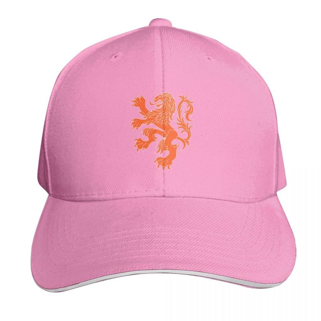 Dutch Lion (OrangeWhite Outline) Baseball Cap Hat Beach F Trucker Cap Custom Hat Women Unisexs