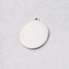 Engravable Stainless Steel Round Mirror Pendant for DIY Jewelry