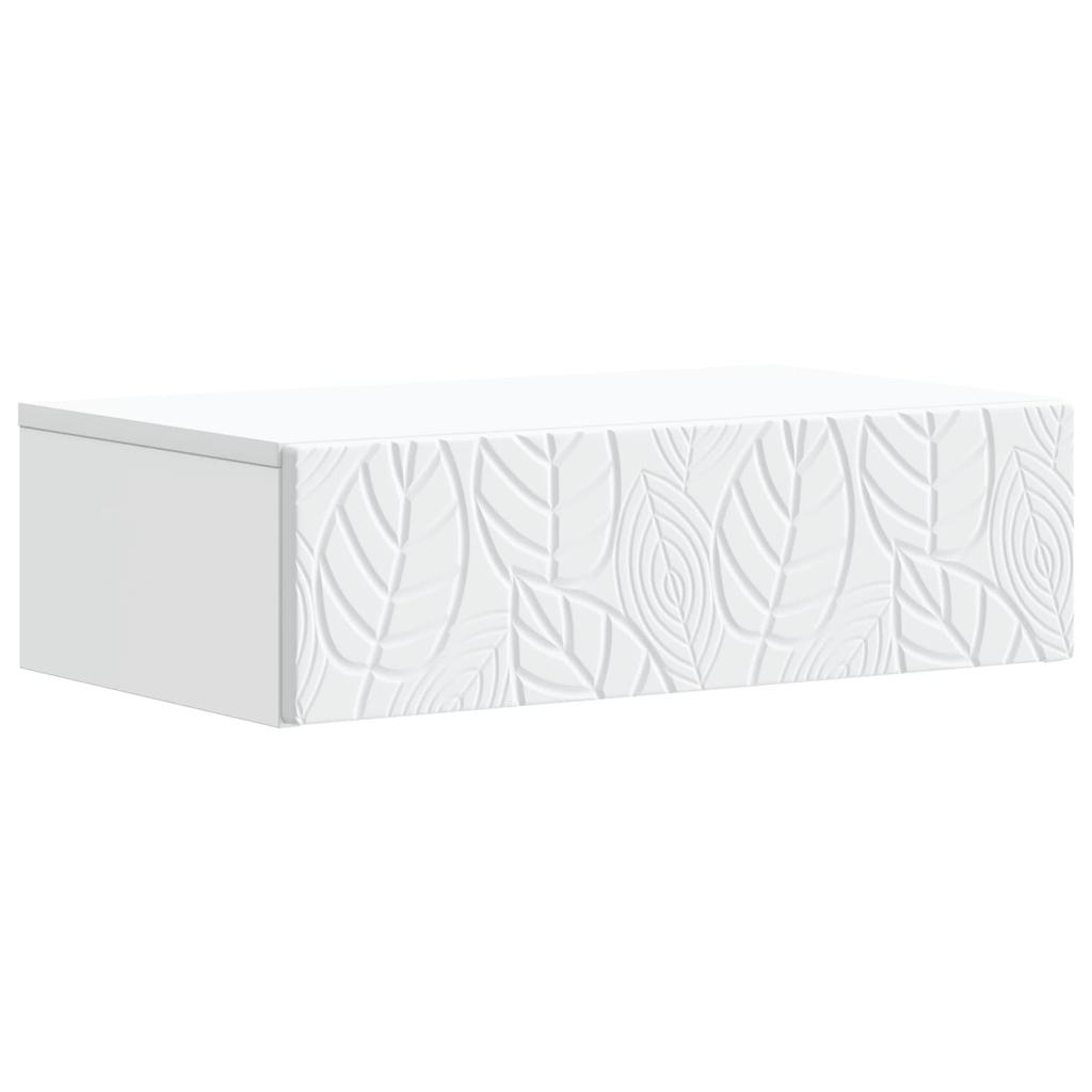 Wall Mounted Side Table White 59 x 34.5 x 17 cm