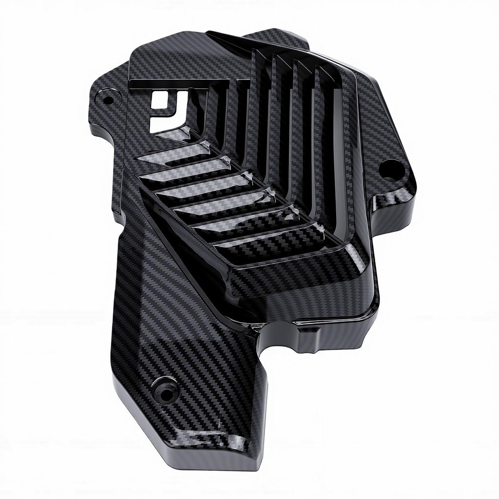 Motorcycle Water Tank Cover Protector Carbon Fiber Look Motorcycle Radiator Guard Replacement for PCX160 2021 To 2025