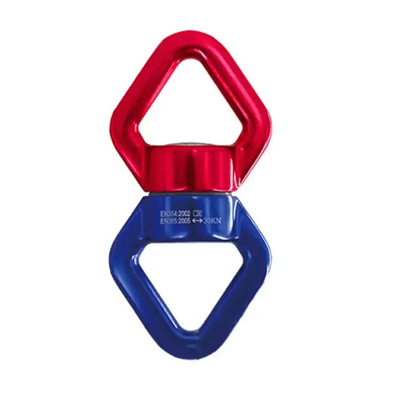 30KN Climbing Swivel Rotor Rotator Rotation 360° Safety Rotational Swing Swivel Spinner Device Gear for Rock Climbing Micro Rope
